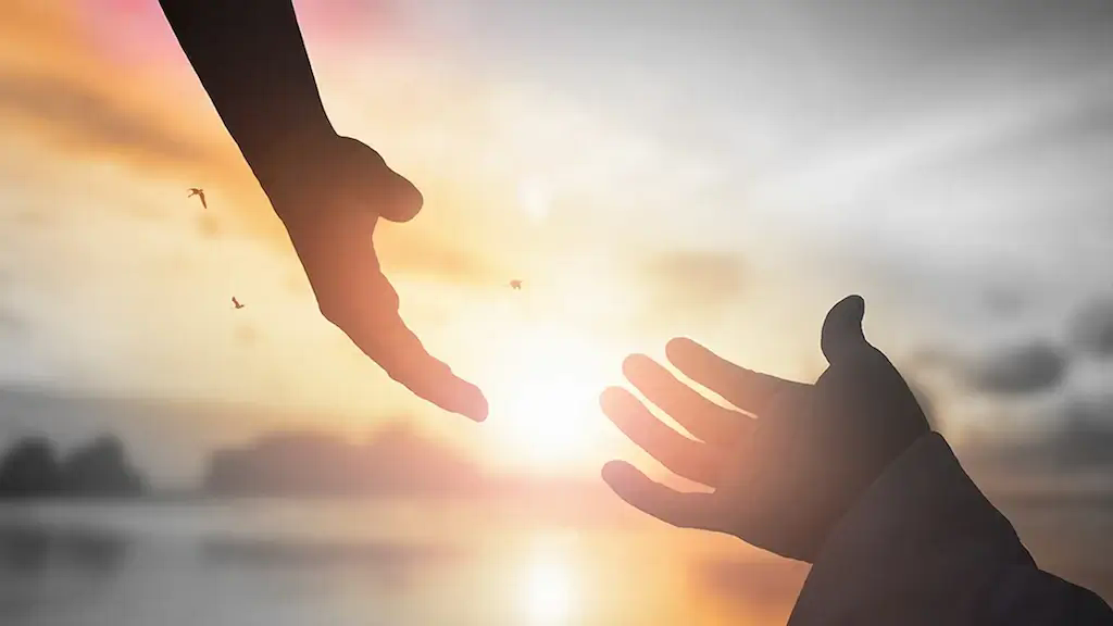 The hands of help and hope