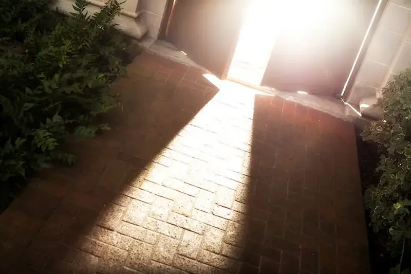 Hero image with open door for hope of regeneration