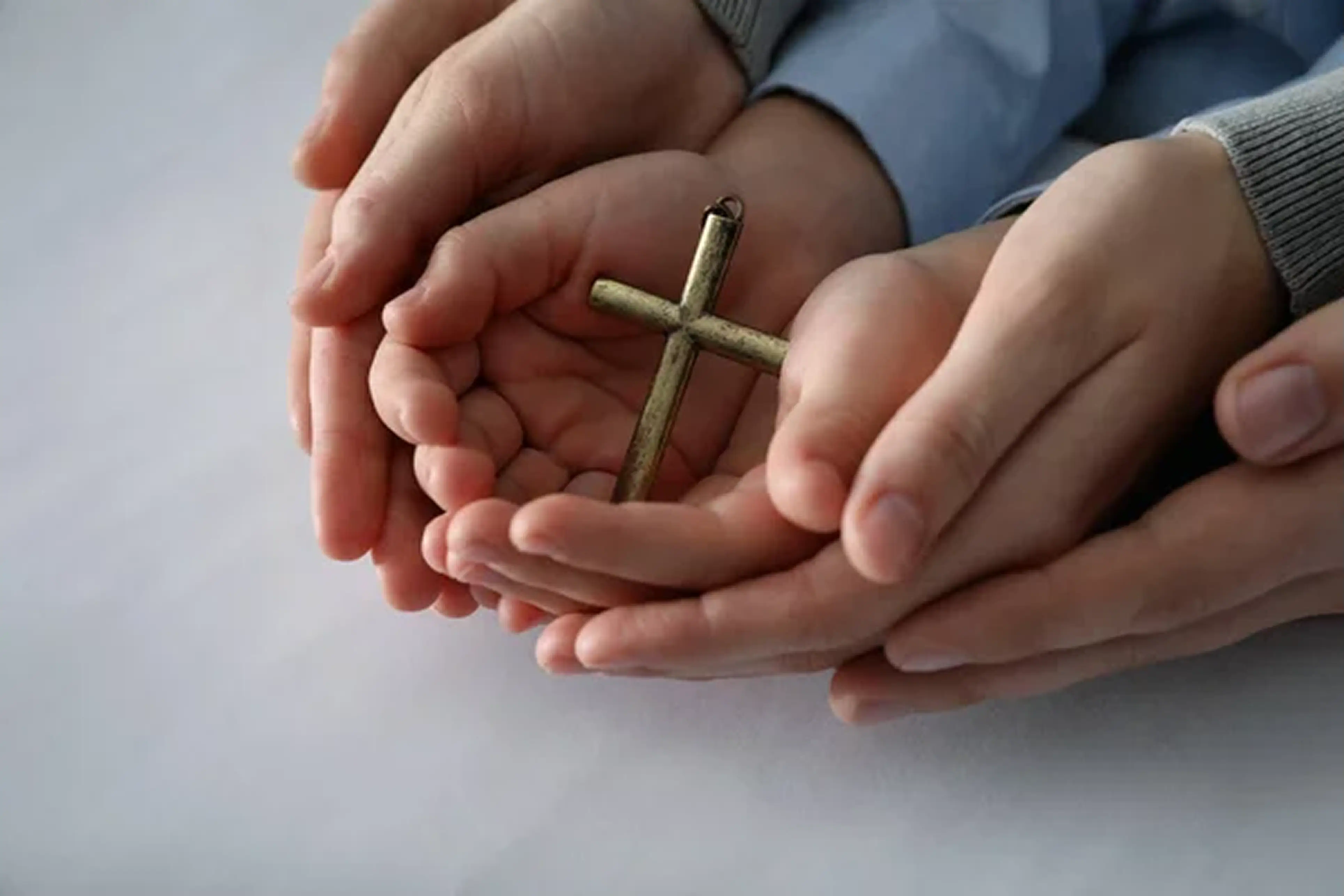 Hero image with people holding hands